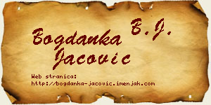 Bogdanka Jačović vizit kartica
